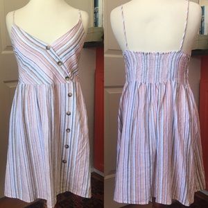 Sun Dress w/ faux buttons